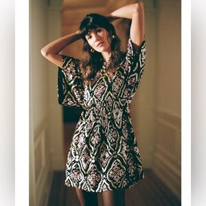 Anthropologie Sequin Dress with Geometric Pattern